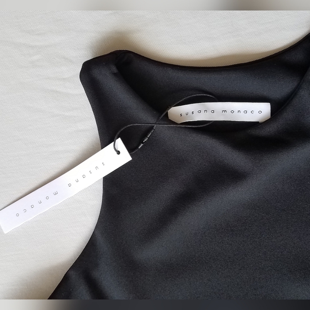 Susana Monaco One Shoulder Short Sleeve Mini Dress - Picture 3 of 11